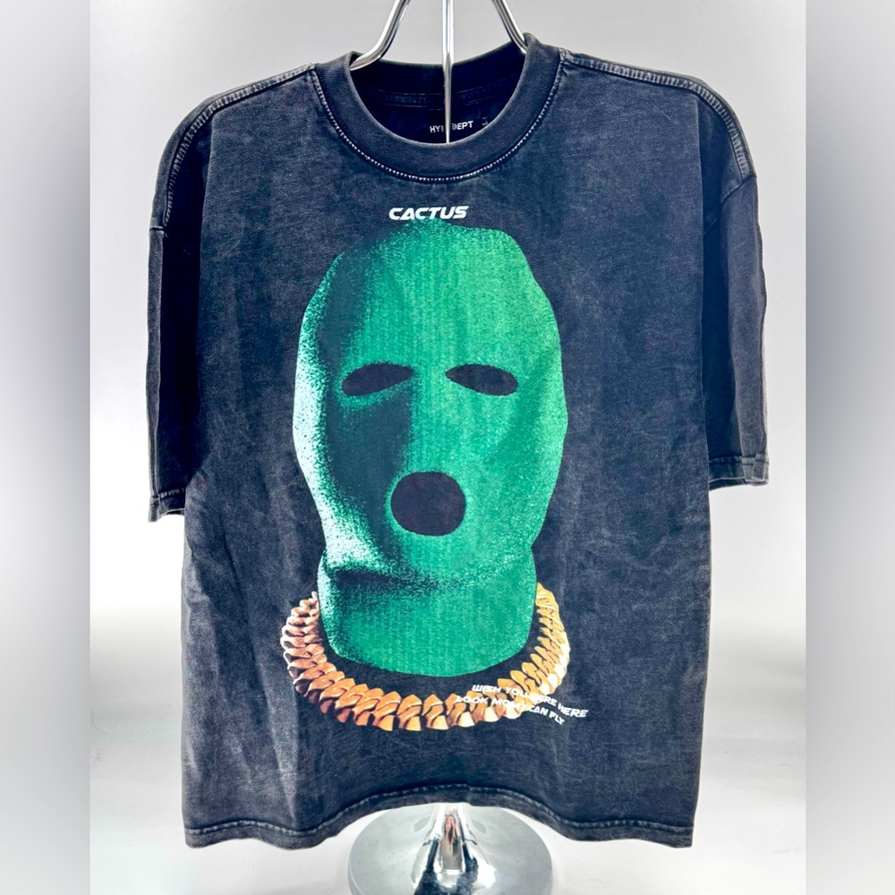 Hypedept Streetwear Graphic Tee Wish You Were Here Cactus Size L  T Shirt Horror